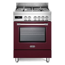 DeLonghi PRO66MRP Cucina 60x60cm 3 Fuochi Plus 1 Tripla Corona Multi9 Classe Energetica A Bordeaux