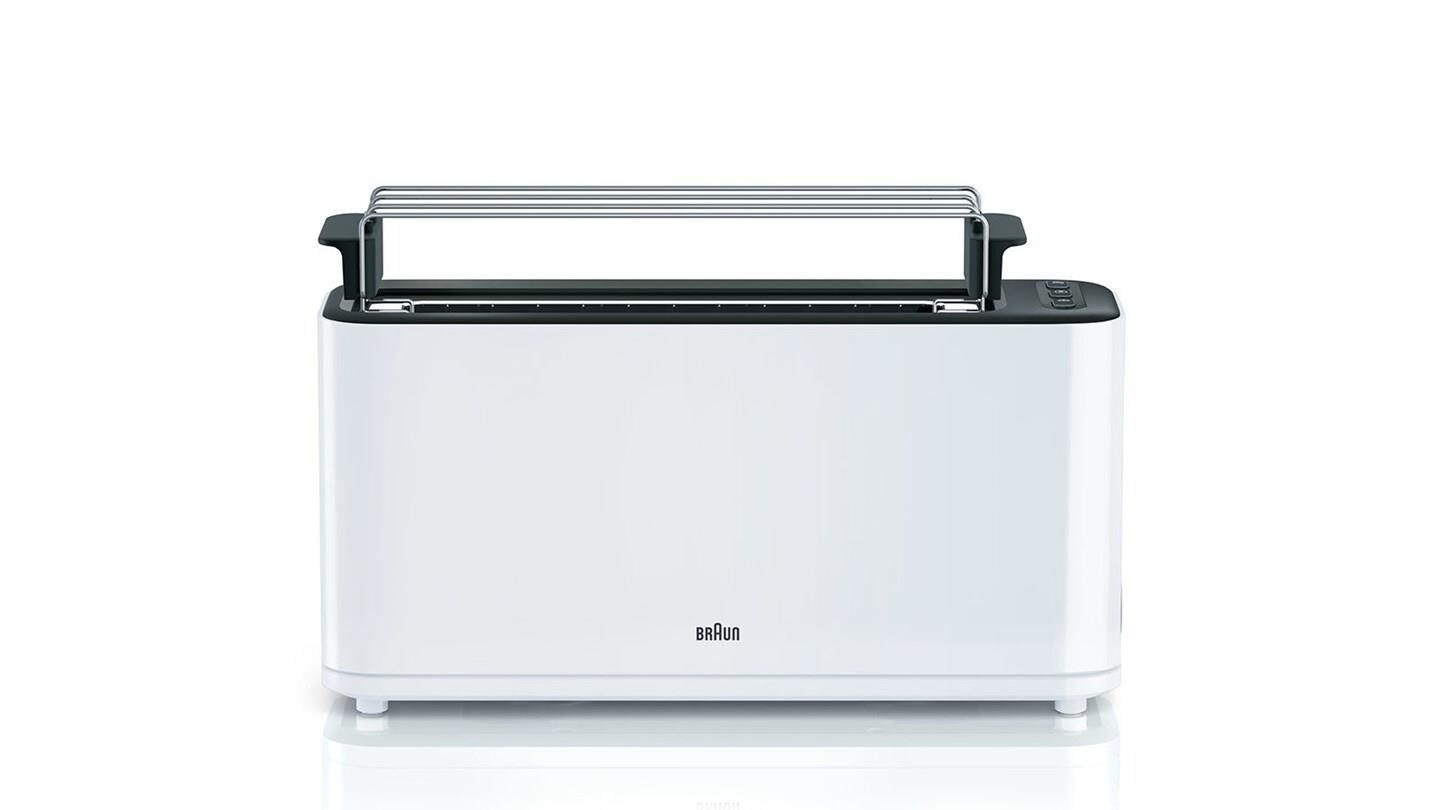 DeLonghi PurEase Toaster HT 3110 WH Tostapane Nero/Bianco