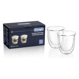 DeLonghi Set Cappuccino 2 Tazzine Cappuccino con Doppia Parete Termica 190ml