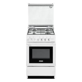 De Longhi SEW 554 N ED Linea Smart Cucina a Gas Libera Installazione Forno Elettrico 4 Fuochi Classe energetica B Grill Elettrico 3 Funzioni 50 cm Bianco