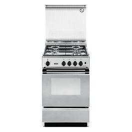 De Longhi SEX 554 N ED Linea Smart Cucina a Gas Libera Installazione Forno Elettrico 4 Fuochi Classe energetica B Grill Elettrico 3 Funzioni 50 cm Acciaio Inox