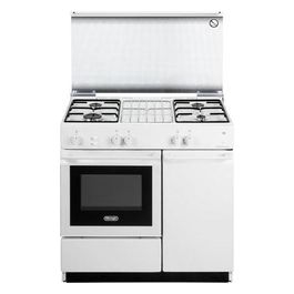 DeLonghi SGGW854NED Cucina a Gas con Forno a Gas Linea Smart 4 Fuochi Classe energetica A 86x50 cm Bianco