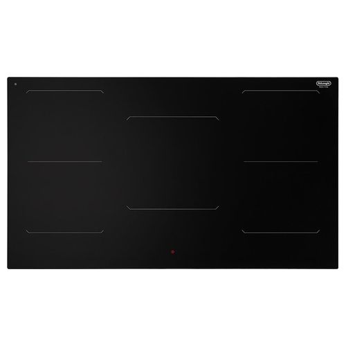 DeLonghi SLI905 Piano Cottura a Induzione in Vetroceramica 5 Zone Automatic Easy Start Funzione Melting e Chef Cook 90 cm Nero
