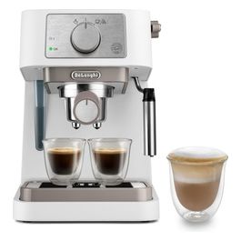 DeLonghi Stilosa EC260.W Macchina da Caffe' Polvere Cialde Nera/Silver Cappuccino