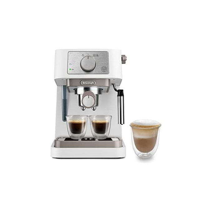 DeLonghi Stilosa EC260.W Macchina da Caffe' Polvere Cialde Nera/Silver Cappuccino
