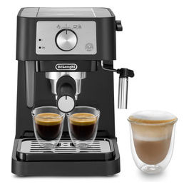 De longhi stilosa ec260bk macchina caffè espresso manuale 1100w 1l nero acciaio inox