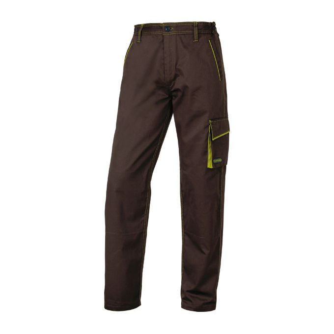 Deltaplus Pantaloni Panostyle Marrone/Verde Taglia L