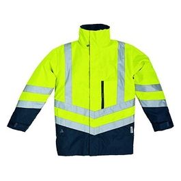 Deltaplus Parka Panoply Optimum-Hv Taglia Xxxl Giallo Fluo/Blu