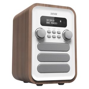 Denver DAB-48 Radio FM e Funzione Bluetooth Integrate Bianco