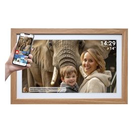 Frameo PFF-2162LW Cornice Digitale 21.5" Legno Chiaro