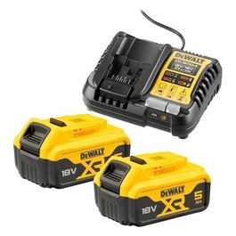 DCB1104P2-QW 2x 18V 5Ah Kit Batterie