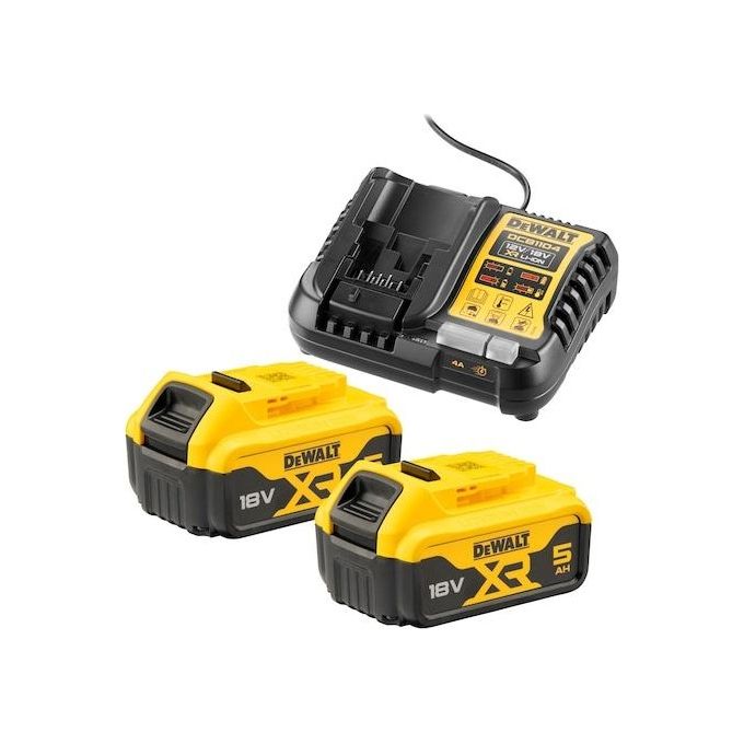 DeWalt DCB1104P2-QW 2x 18V 5Ah Kit Batterie
