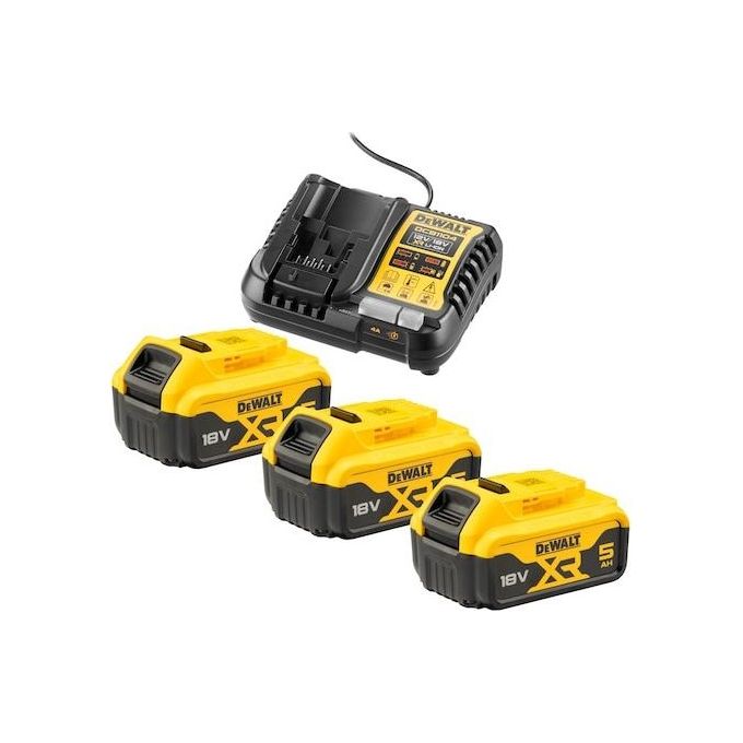 DeWalt DCB1104P3-QW 3x 18V 5Ah Kit Batterie