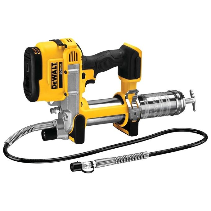 DEWALT DCGG571NK-XJ Pistola per il grasso 18V XR Pressione 690 bar Portata 147 g-min Capacita' 400 g Cartuccia colore Multicolore