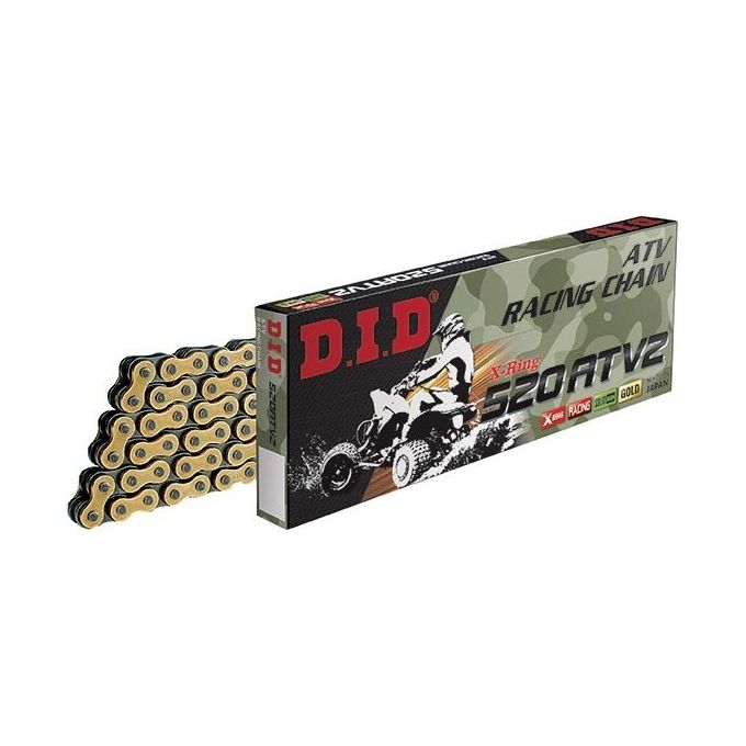 DID Catena Di Trasmissione 520Atv2 Oro-Nera Maglie 92 chiusura a Clip