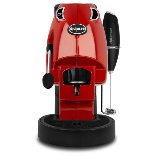 BABYFROGROSSACH Baby Frog Coffee & Tea Macchina da caffè a cialde 1,5 L 15 bar 650 W con Frullino colore Rosso