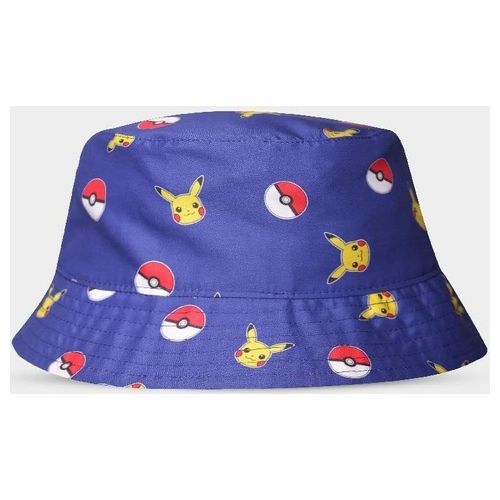 Difuzed Bucket Hat Pokemon Pikachu e Pokeball