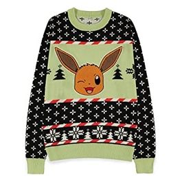 Difuzed Maglione Natale Pokemon Eevee Taglia XXL