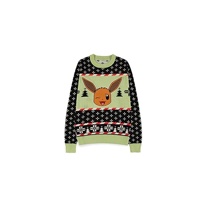 Difuzed Maglione Natale Pokemon Eevee Taglia XXL
