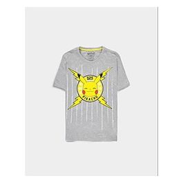 T-Shirt Pokemon Fun Pika Grigia Taglia M