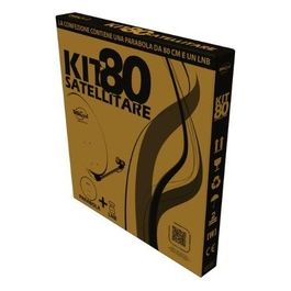 KIT012 Kit Parabola 80cm in Ferro + lnb Singolo Universale