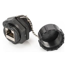 Accoppiatore Industriale Cat 6 Schermato con Antipolvere