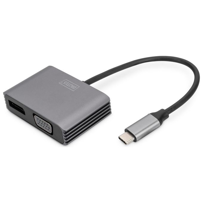Digitus Adattatore Grafico Usb Type-C 4k 2in1 Displayport  Vga