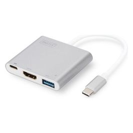 Digitus adattatore multiporta usb 3.0 tipo c - hdmi+usb 3.0+ porta tipo c