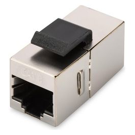 Adattatore Passante 2X8 Poli Rj45 Schermato Cat.6 Con Ganci per Pannelli