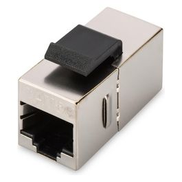 Adattatore Passante 2X8 Poli Rj45 Schermato Cat.5E Con Ganci per Pannelli