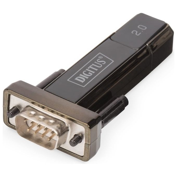 Digitus Adattatore Da Pc Usb 2.0  A Porta Seriale Rs232 9 Pin Maschio