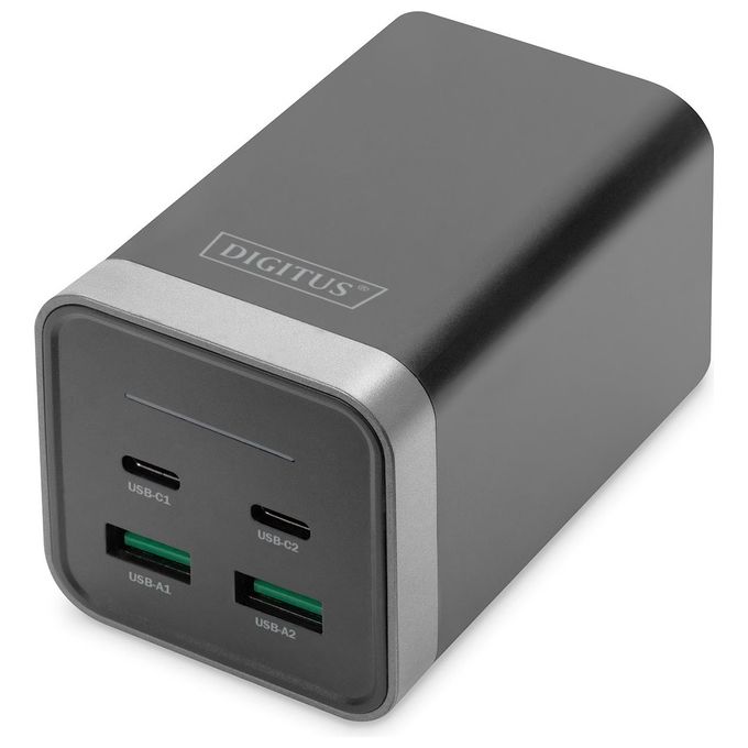 Digitus Adattatore di Ricarica Universale Usb a 4 Porte 150W GaN