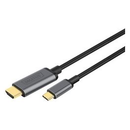 adattatore usb-c - hdmi 1,8 m 4k/30hz, nero, alloggiamento in metallo