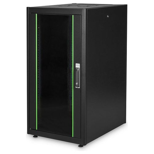 Digitus armadio 22 unità 19" per reti e server misure (a)1121 x (l)600 x (p)800 mm. colore nero