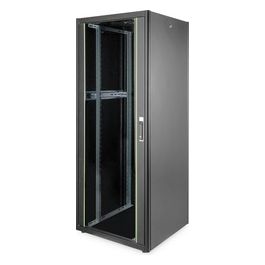 armadio 42 unità 19" per reti e server misure (a)2010 x (l)800 x (p)800 mm. colore nero