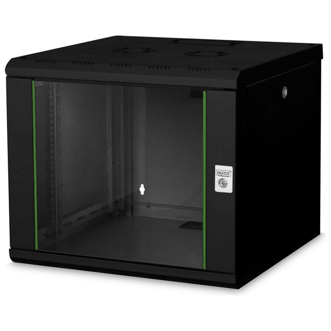 Digitus Armadio 9 Unita' Da Muro Linea Soho (a)491 X (l)600 X (p)560 Mm. Colore Nero Ral9005