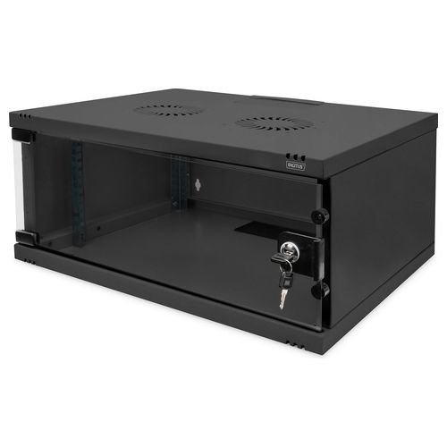 Armadio da Muro 4u Soho Smontato 540x400mm Colore Nero