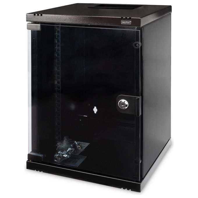 DIGITUS armadio rack 10'' 9 unita in acciaio colore nero