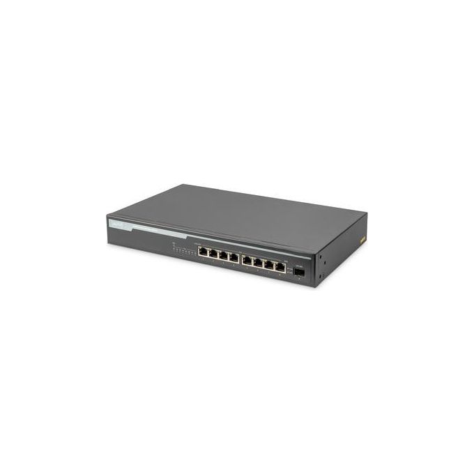 Digitus by Assmann DN-95341 Switch di Rete No Gestito Gigabit Ethernet 1U Supporto Power over Ethernet Nero