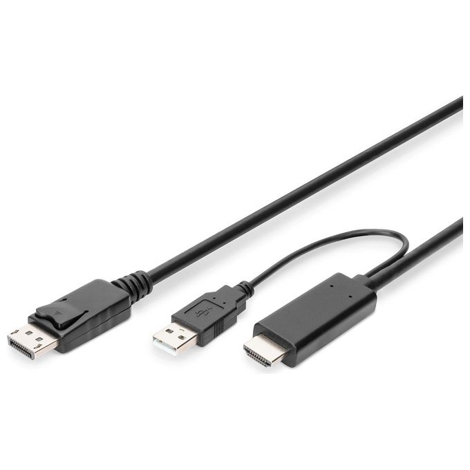 Digitus Cavo Adattatore da 4k Hdmi da Hdmi a Displayport 2mt