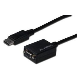 cavo adattatore displayport dp maschio - vga 15 poli femmina