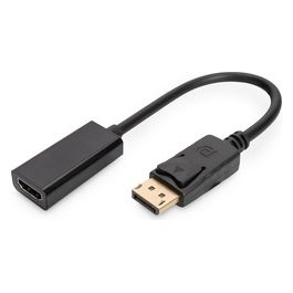 Digitus cavo adattatore displayport connettori dp maschio - hdmi femmina cm. 15