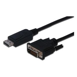 cavo adattatore displayport connettori dp maschio - dvi-d(24+1) maschio mt. 3