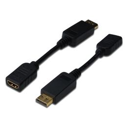 Digitus Cavo Adattatore Displayport Connettori Dp Maschio - Hdmi Femmina Cm. 15