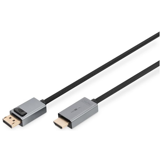 Digitus Cavo Adattatore Displayport 4k Dp - Hdmi Tipo A 3mt