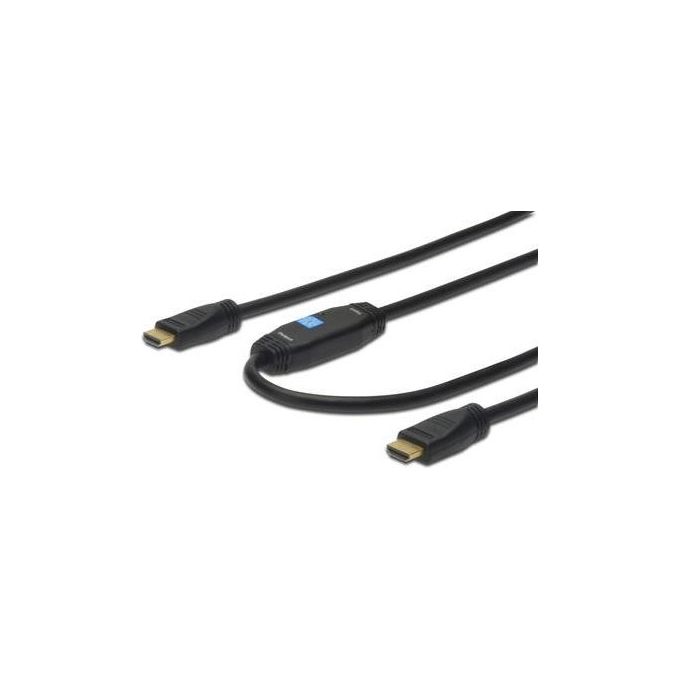 Digitus cavo con amplificatore full hd hdmi 1.4 3d high speed with ethernet mt 10