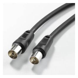 Cavo Collegamento Antenna Tv Maschio/femmina Colore Nero Mt. 1,5