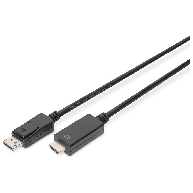 Digitus Cavo Displayport 1.2 a Hdmi 4Kx2K 3mt