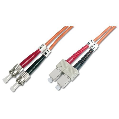 Digitus cavo fibra ottica st a sc multimode duplex 50/125 mt.10 (al-5stsc-10i)