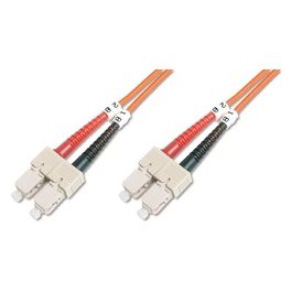cavo fibra ottica sc a sc multimode duplex 50/125 mt.2 (al-5scsc-02i)